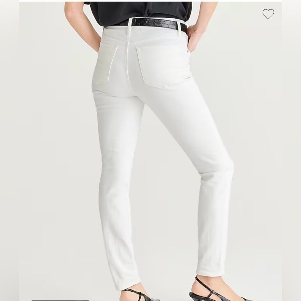J.Crew 9" toothpick jean in white wash - Picture 3 of 6